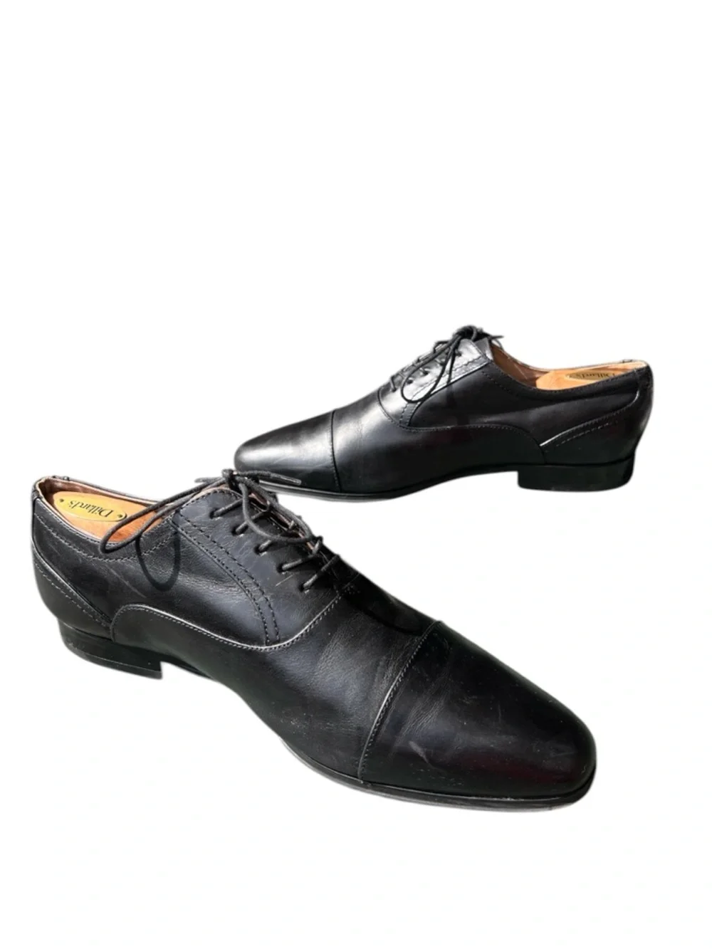 Aldo Men’s Black Oxford Lace up Dress Shoes pointed toe Size 10.5